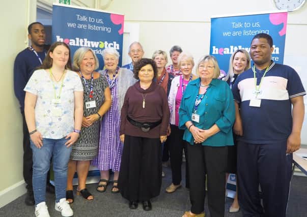 Helathwatch Peterborough volunteers are celebrating the group's IiV award.