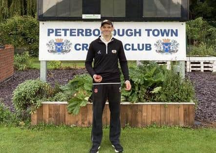 Richard Kendall celebrates his 800th Peterborough Town wicket.