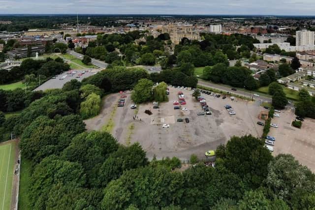 The site of the new Peterborough university campus at the Embankment