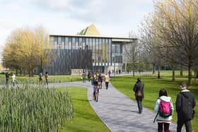 The proposed Peterborough university campus on the Embankment.