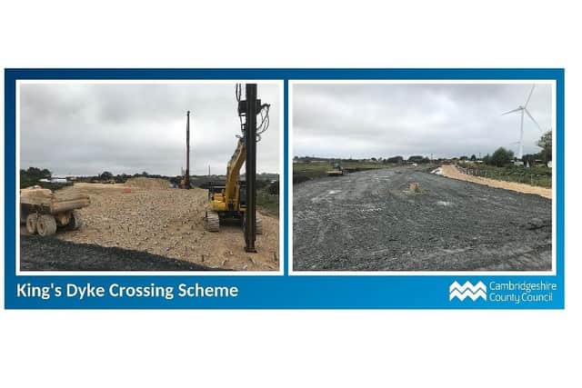Progress being made by King's Dyke Level Crossing
