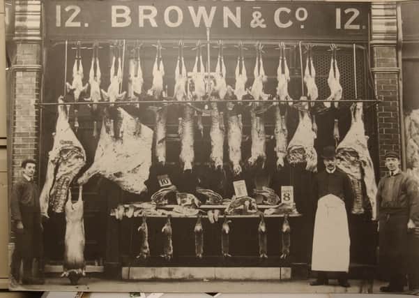 Brown & Co butchers shop.