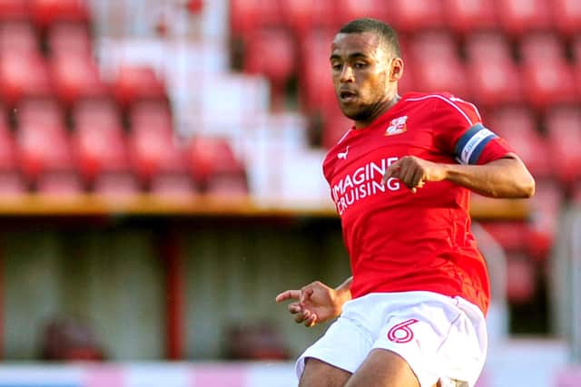 Nathan Thompson in his Swindon Town days.