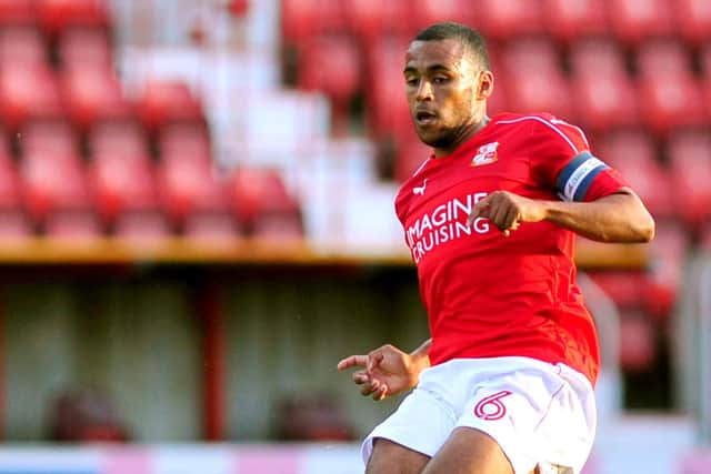 Nathan Thompson in his Swindon Town days.