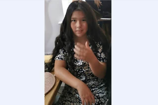 Aimee Lee, aged 9