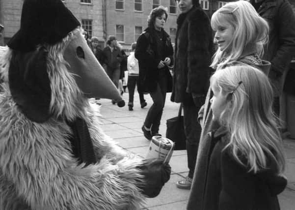 Meeting the a Womble in the 80s.