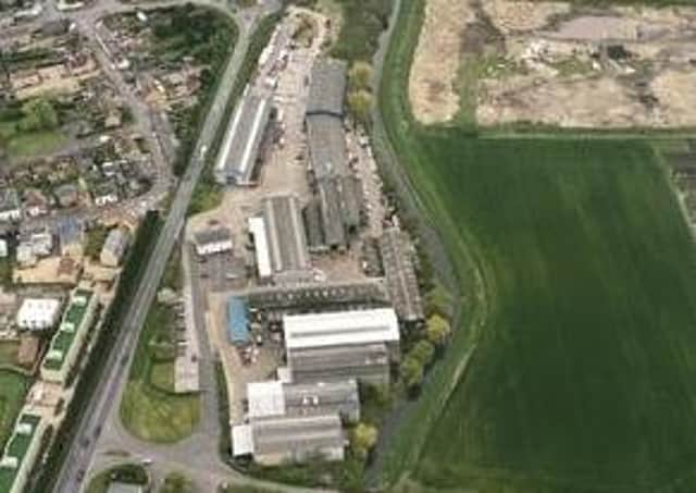 An aerial view of the Stainless Metalcraft site at Chatteris.