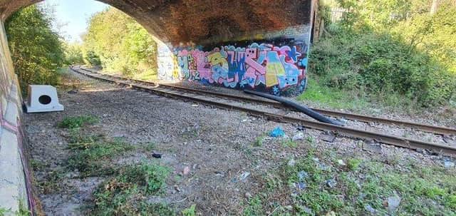 Vandals struck at Nene Valley Railway. Pic: British Transport Police
