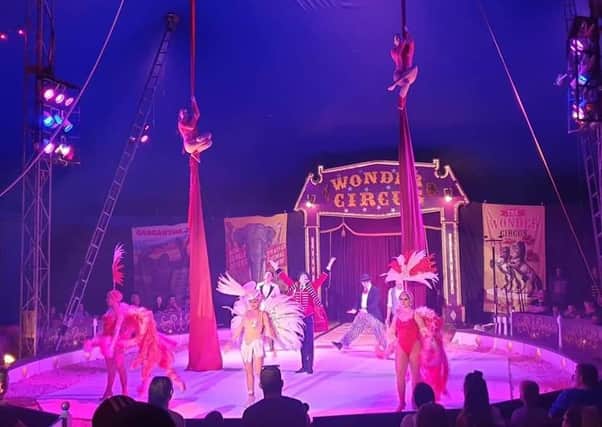 Performers at The Wonder Circus