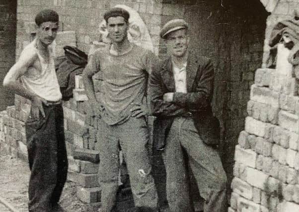 Workers at the brickyards.