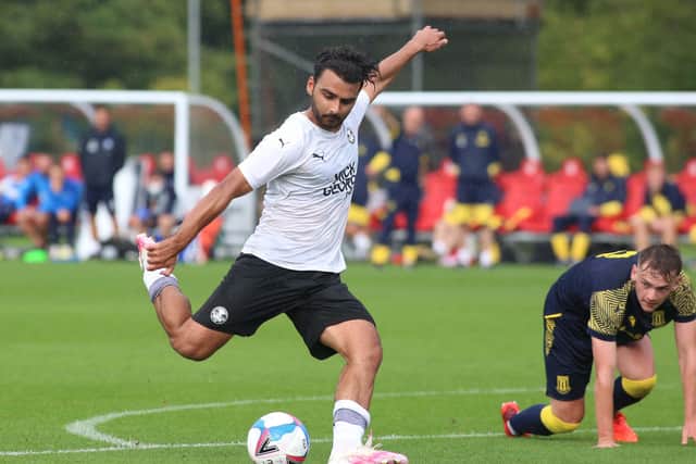 Serhat Tasdemir in action for Posh. Photo: Joe Dent/theposh.com.