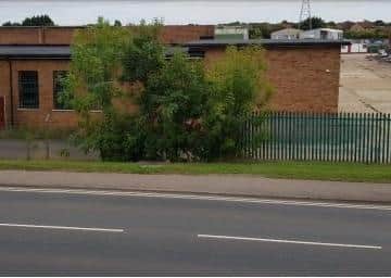 The view directly opposite the site to the east