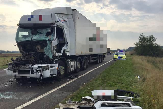 The scene of the crash