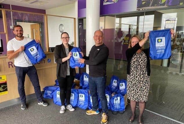 Wellbeing bags delivered to Stanground Academy.