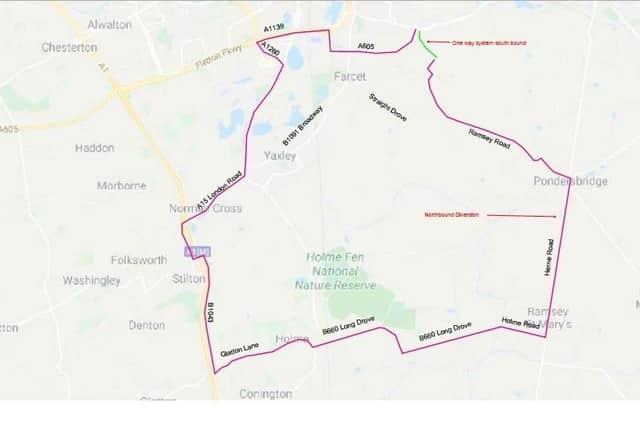 The diversion route