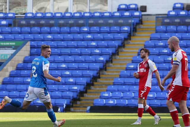 Jack Taylor celebrates his goal (Picture: Joe Dent)
