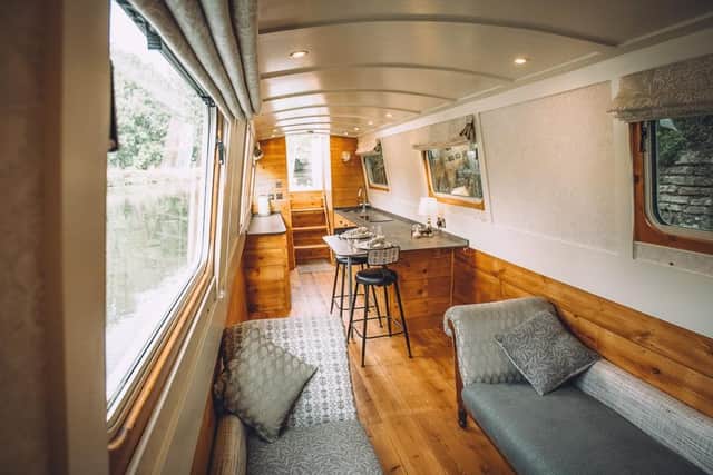 A reamped canal barge.