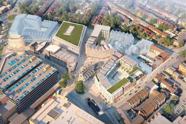 An artist's impression of how North Westgate will look when the development is completed