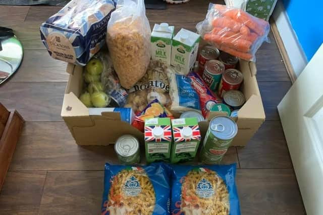 An example of a care  package to be delivered to Garden House