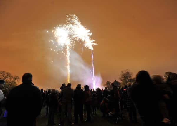 Bonfire night fireworks display at Werrington Primary School  which has been cancelled this year.