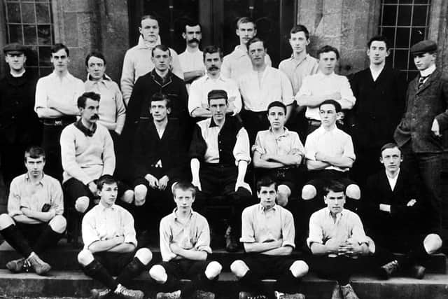 A King's School team group taken in 1900.
