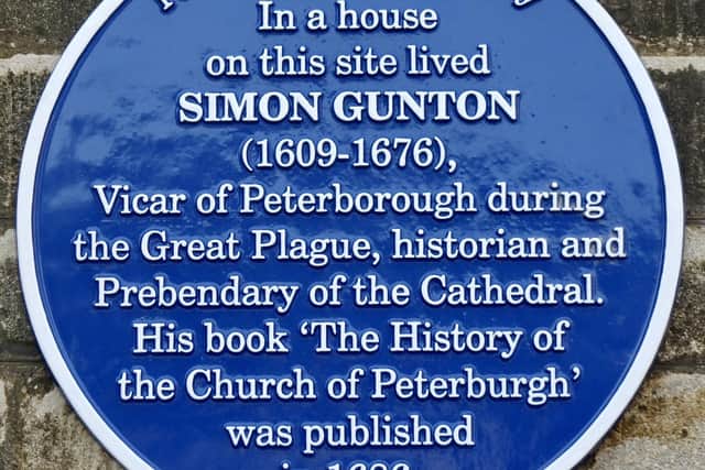 The blue plaque.