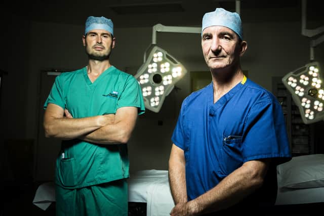 Andrew Carrothers from Addenbrooke’s Hospital and David Jenkins from Royal Papworth Hospital both feature in episode one of ‘Surgeons: At the Edge of Life