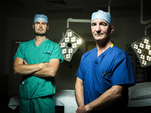 Andrew Carrothers from Addenbrooke’s Hospital and David Jenkins from Royal Papworth Hospital both feature in episode one of ‘Surgeons: At the Edge of Life