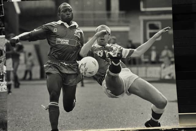 Worrell Sterling scored Posh goal number 2,000 in the Football League.