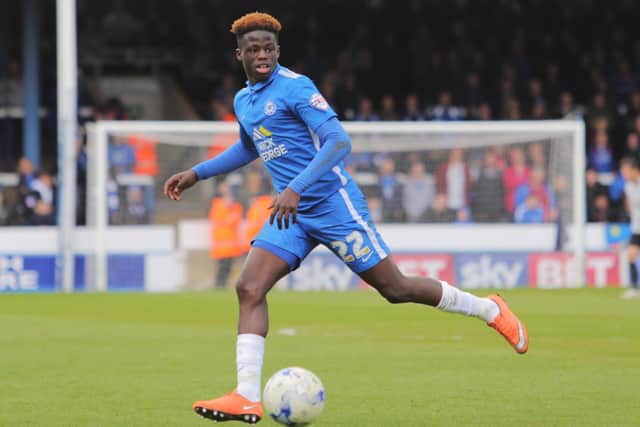 Leo Da Silva Lopes playing for Posh in 2016.