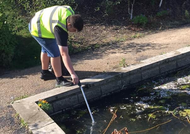 Staff at The Moorhen have been going on weekly litter picks around Hampton