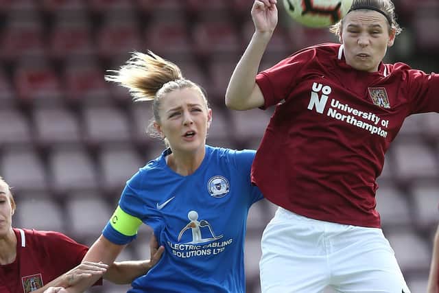 Posh Ladies in action against Northampton.