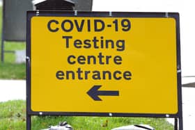 Covid-19 testing site.