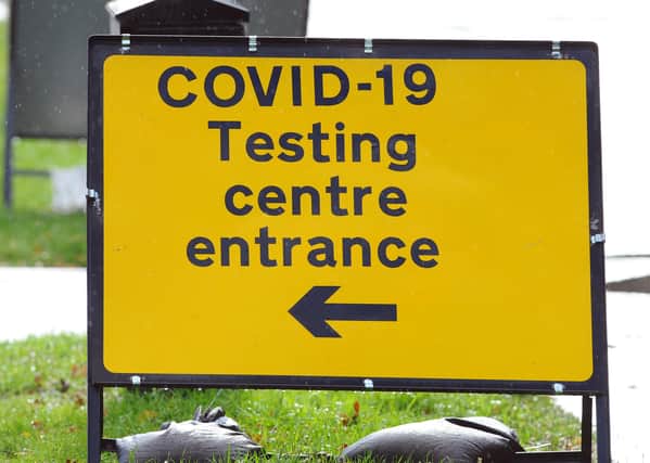 Covid-19 testing site.