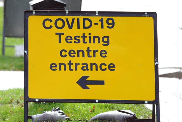 Covid testing centre Picture: Sarah Standing (061020-7531) PPP-200610-164727003