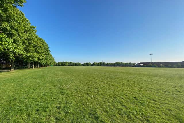 The sports field set to be fenced off at Werrington. EMN-200828-172958001