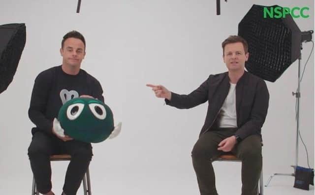 Ant and Dec hosting the NSPCC Speak Out Stay Safe assembly