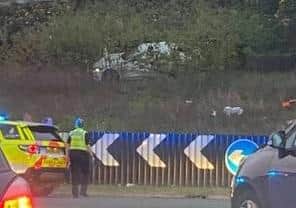 The scene of the crash