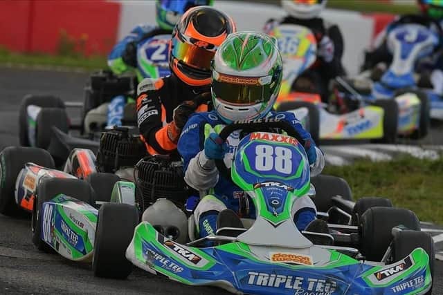 Alfie Garford in action at Fulbeck.