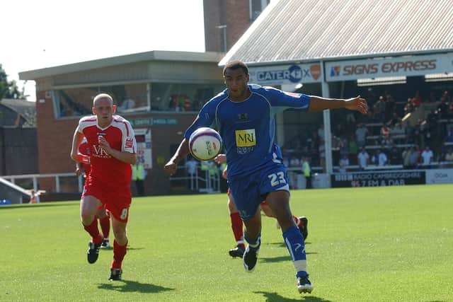 Rene Howe in action for Posh.