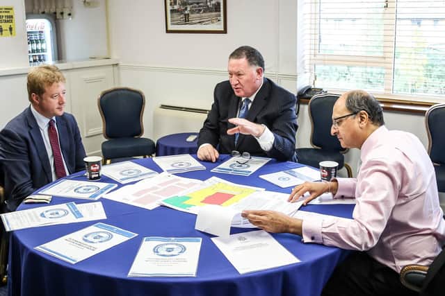 Posh CEO Bob Symns talks Shailesh Vara and Paul Bristow through the club's Covid-19 safety measures