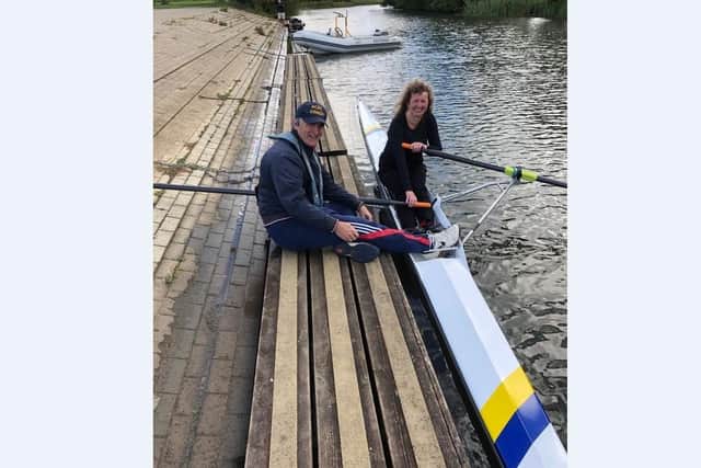 Kate and coach Pete Forrest