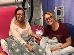 Kate Lancaster with her sister Jayme Iona