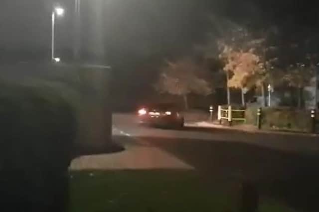 The car drifts on Stapledon Way