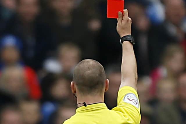Six red cards were issued in one game.