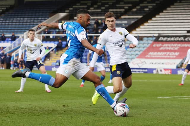 Nathan Thompson should be backin action for Posh at Bristol Rovers.