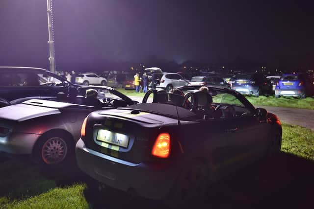 Families packed into the showground for the display