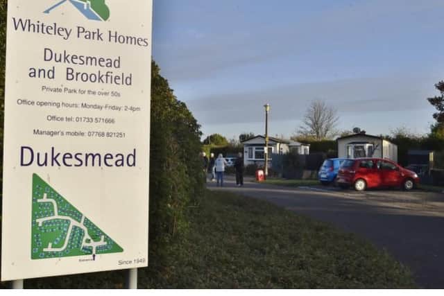 The mobile home site