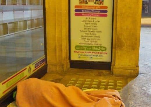Rough sleepers in Peterborough