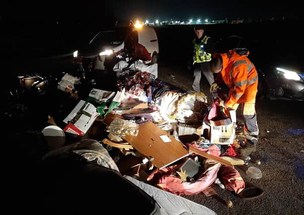 The flytip in Fengate. Pic: Peterborough police